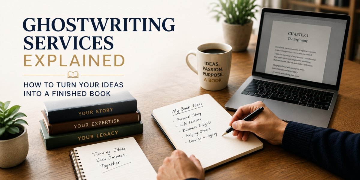 Ghostwriting Services Explained and How to Turn Your Ideas Into a Finished Book